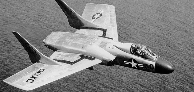 미해군 전투기 - Vought F7U Cutlass : 네이버 블로그
