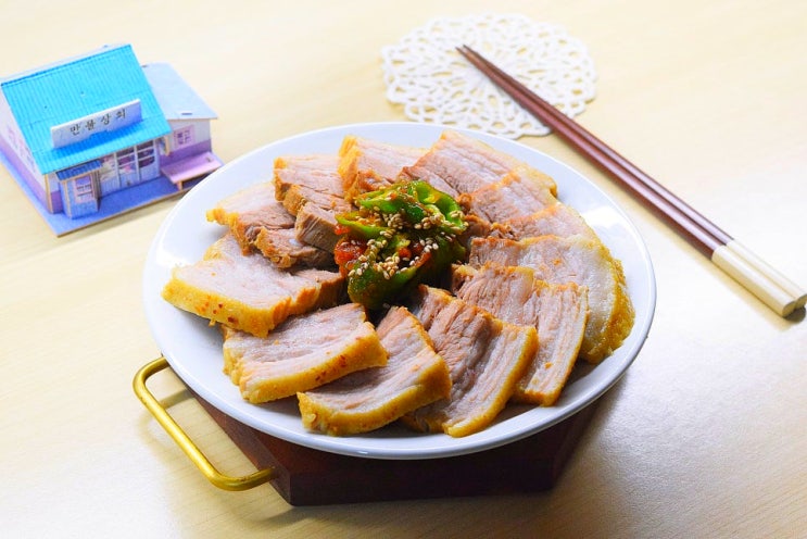 백종원 돼지고기 수육 맛있게 삶는법 간단 돼지수육 압력솥 삼겹살 수육 삶기 시간 : 네이버 블로그