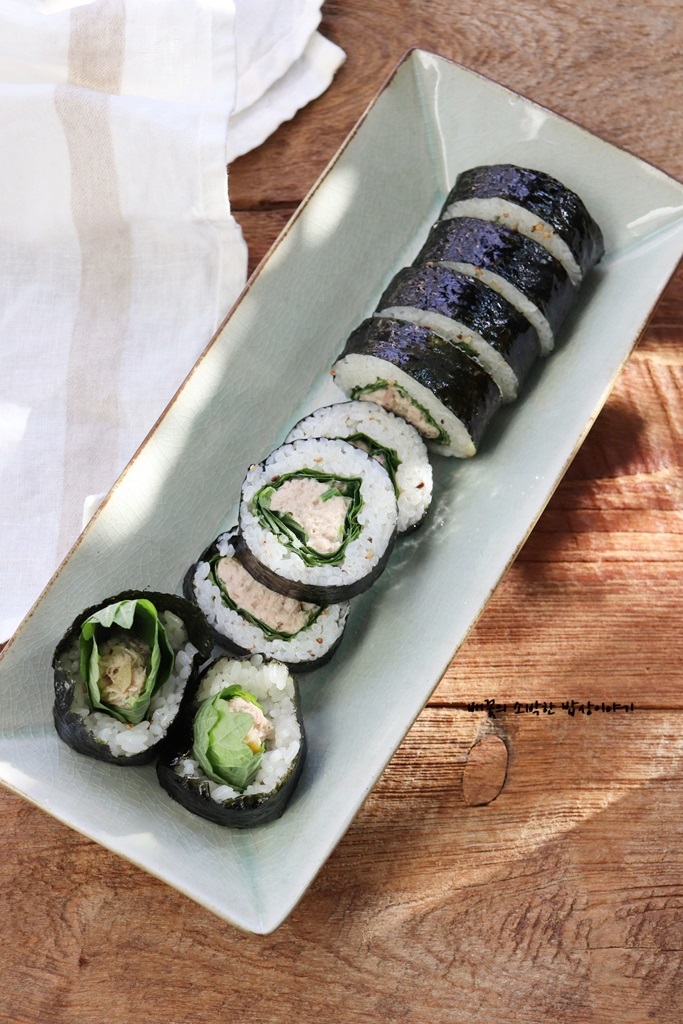 참치 김밥 만들기 김밥맛있게싸는법 간단 김밥 재료 레시피 : 네이버 블로그