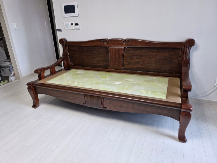 옥침대 흑쇼파 따뜻한 황토흙침대싱글 더블 : 네이버 블로그