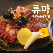 동탄 소고기 맛집 류마 동탄파라곤점 정통 일본 스타일 야끼니꾸 북광장 맛집