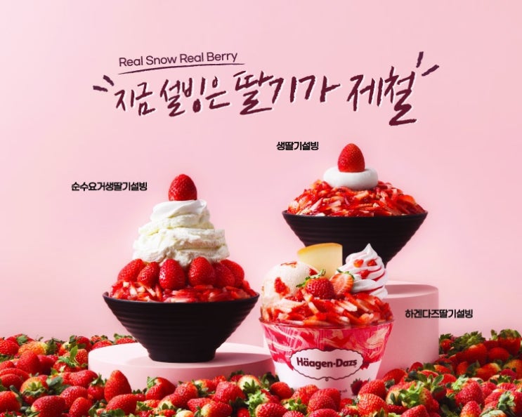 설빙 생딸기 시즌 빙수 디저트 메뉴 종류 칼로리 : 네이버 블로그