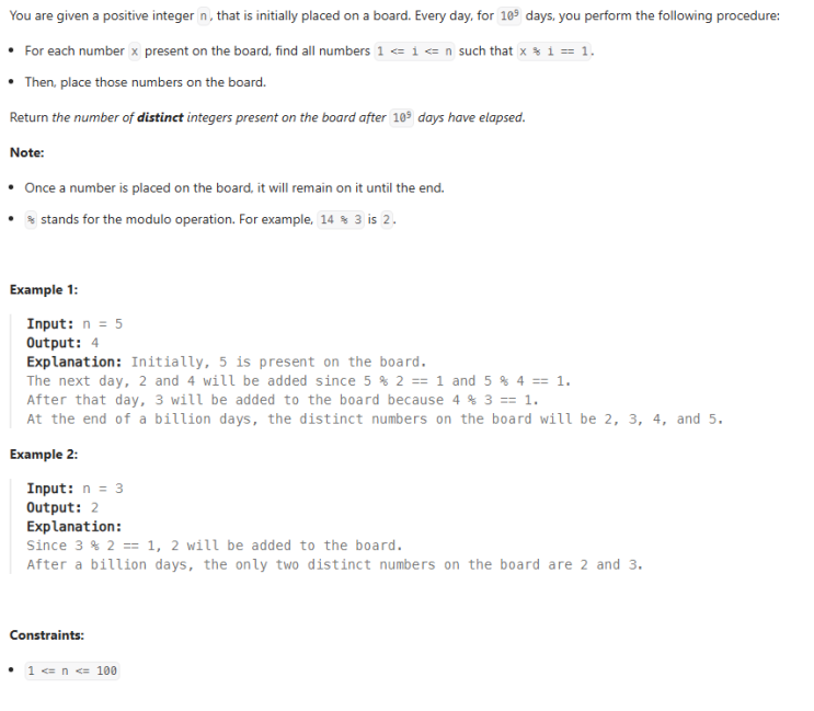 JAVA_LeetCode 2549_Count Distinct Numbers on Board : 네이버 블로그