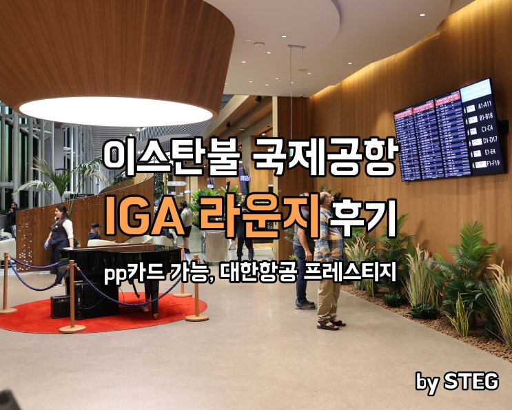이스탄불 국제공항 IGA라운지 후기(대한항공 프레스티지, 패스트트랙까지) : 네이버 블로그
