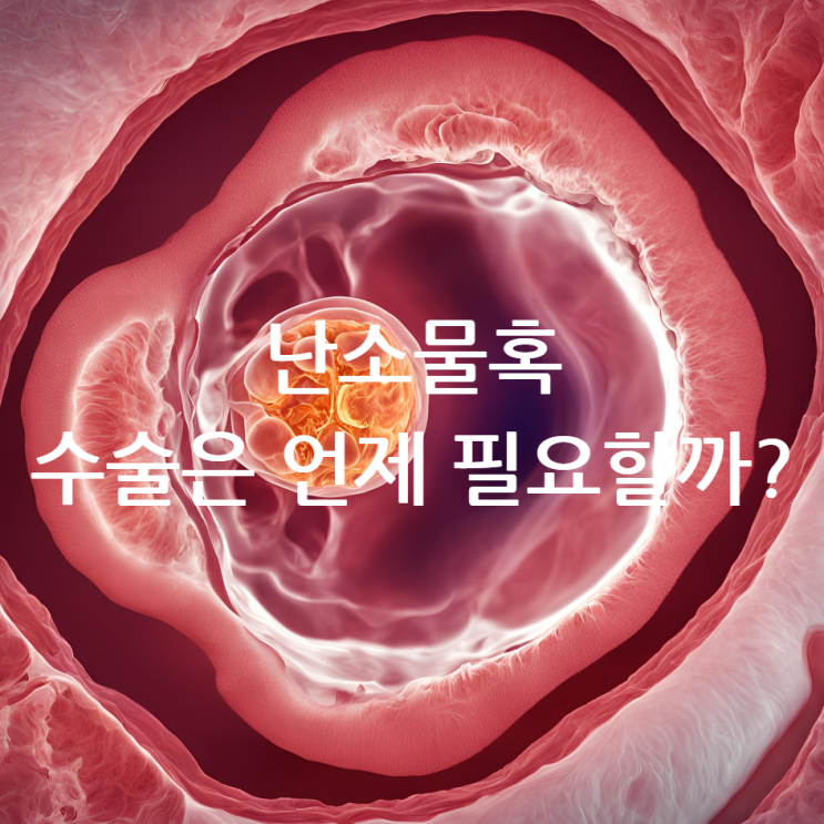 난소물혹, 수술은 언제 필요할까? : 네이버 블로그