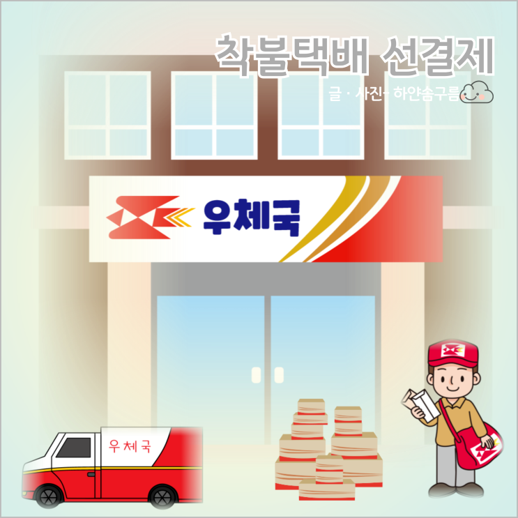 우체국 착불 배달 택배 소포 우편물 요금 미리 선결제 하는 방법 : 네이버 블로그