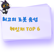 최고의 로봇 음성 체인저 TOP 6