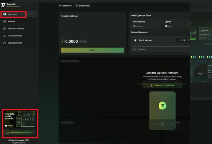 【극초기 PC 무료노드】 Optim AI: PC와 모바일로 코인 에어드랍을 더 스마트하게! 설치부터 채굴까지 완벽 가이드 ...