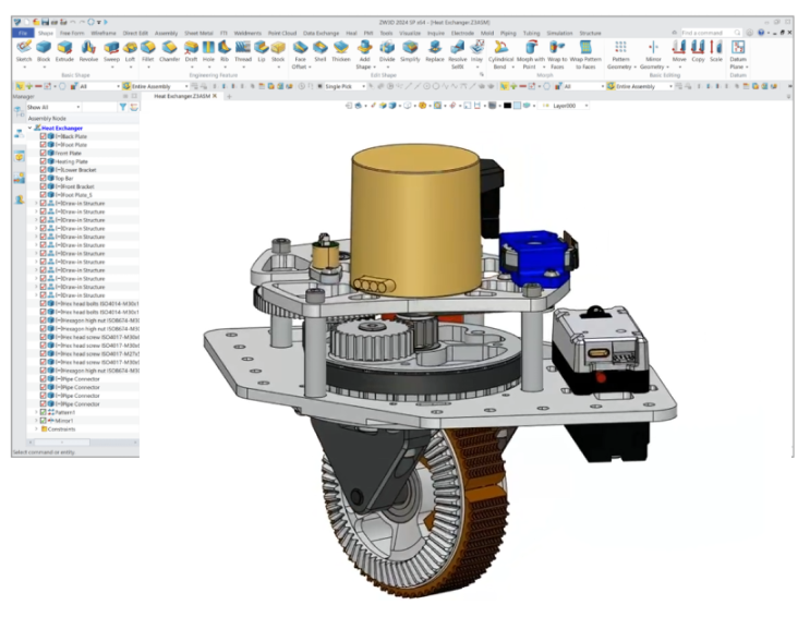 ZW3D CAD/CAM 기본 사용법! 설계 어셈블리 단축키까지 쉽게 사용하는 캐드 캠! : 네이버 블로그