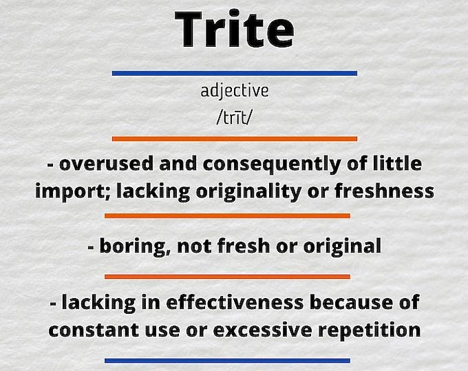 하루 한 표현, trite. : 네이버 블로그