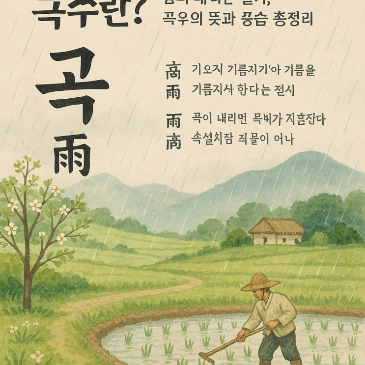🌿 “곡우란? 봄비 내리는 절기, 곡우의 뜻과 풍습 총정리” : 네이버 블로그