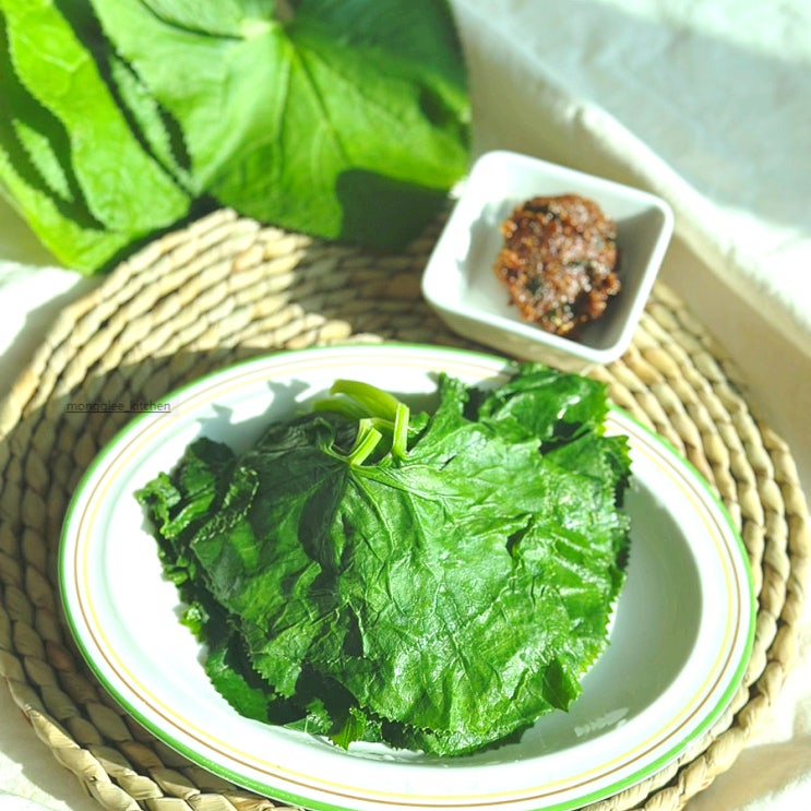 봄나물 곰취 맛있게 먹는 법 곰취나물 데치기 곰취쌈 : 네이버 블로그
