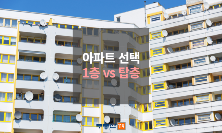 아파트 층 선택, 1층 vs 탑층 장단점 : 네이버 블로그