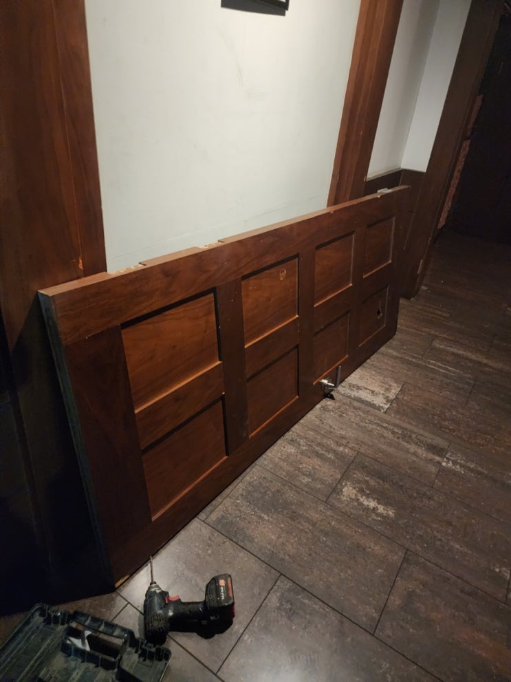 바닥이 끌리는 나무문수리 : 네이버 블로그