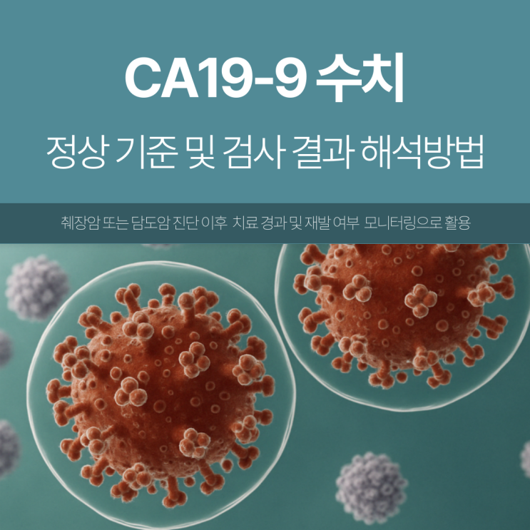 ca19-9 수치 정상 기준 및 검사 결과 해석방법 : 네이버 블로그