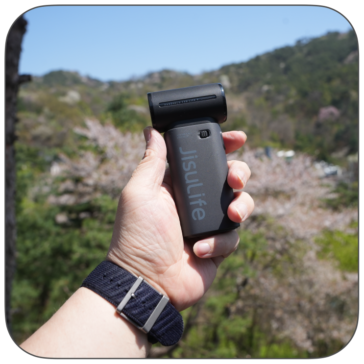 글로벌 NO.1 휴대용 선풍기 추천, 무선으로 즐기는 손풍기 JISULIFE(지수라이프) JHandheld Fan Life9