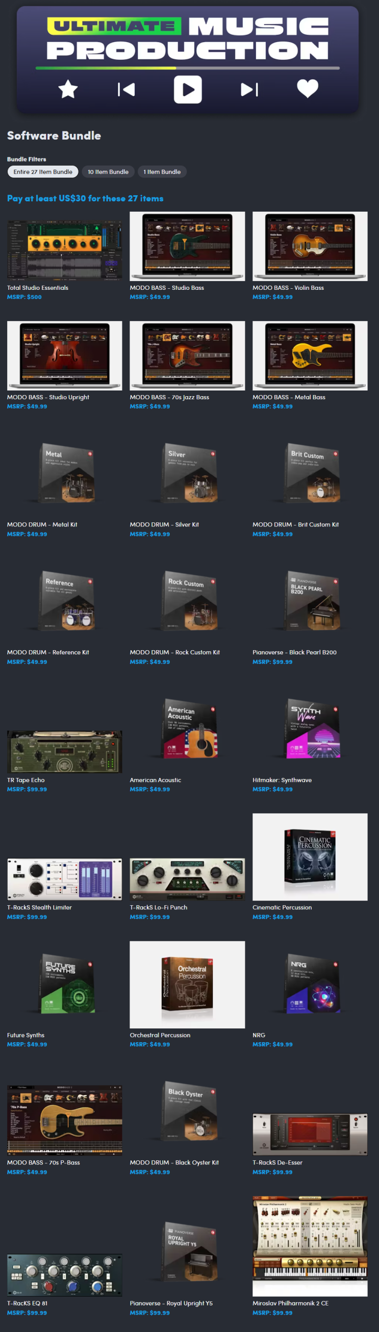 🎶 Humble Bundle 음악 제작 번들! Ultimate Music Production Bundle 🎹 : 네이버 블로그