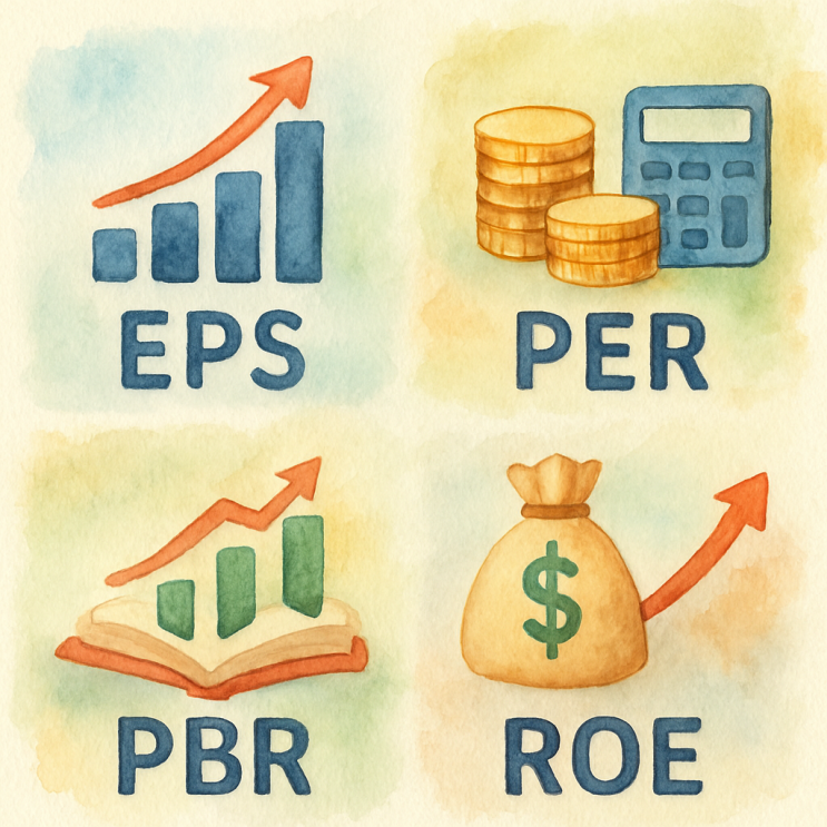 [주식 정보] EPS, PER, PBR, ROE →주가분석 4대 핵심 지표, 주식 초보 필독! : 네이버 블로그