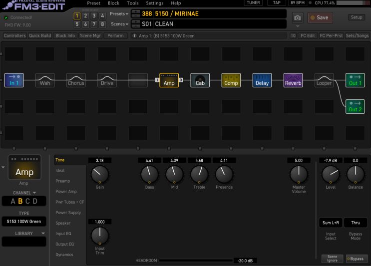 내 기타 앰프별 rig (fractal FM3) : 네이버 블로그