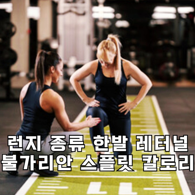 런지 종류 한발 레터널 불가리안 스플릿 스쿼트 칼로리는 어떻게 될까요? : 네이버 블로그