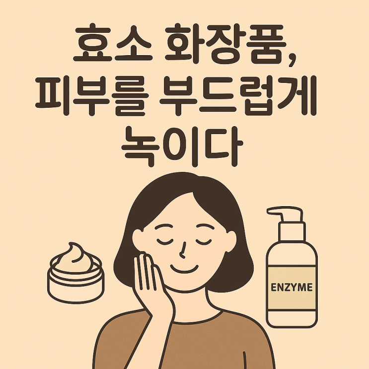 “효소 화장품, 피부를 부드럽게 녹이다”세정과 케어의 경계에서, 단백질 분해 효소의 작용 원리와 루틴 가이드 : 네이버 블로그