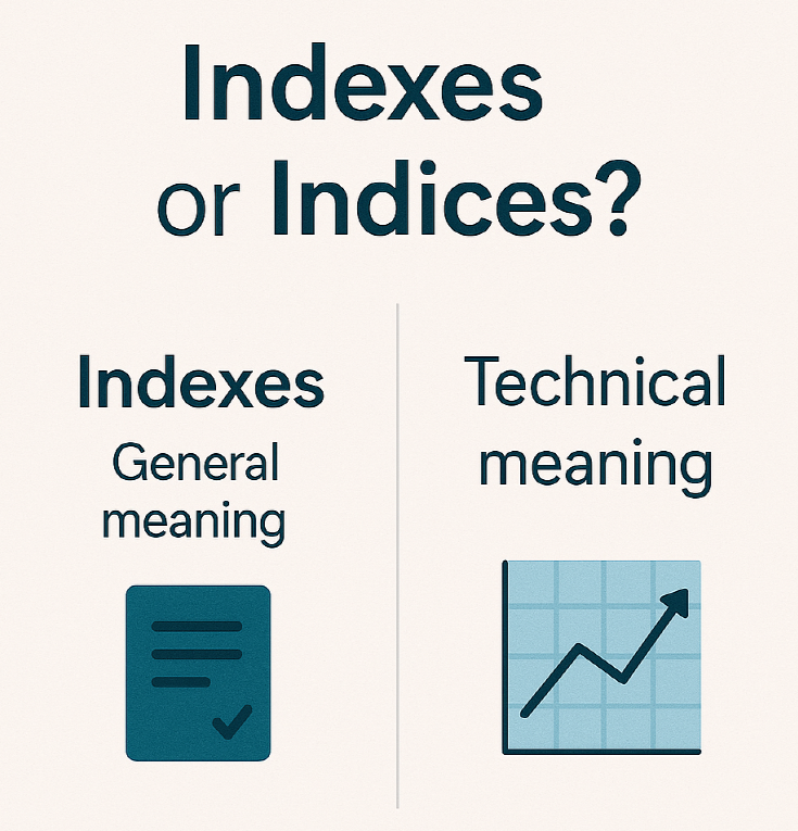 index는 indexes일까 indices일까 의미 따라 달라지는 복수형 : 네이버 블로그