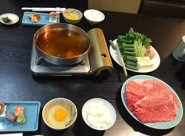 오사카 난바역 ㅣ 하리주 그릴 도톤보리점 - 스키야키의 진수