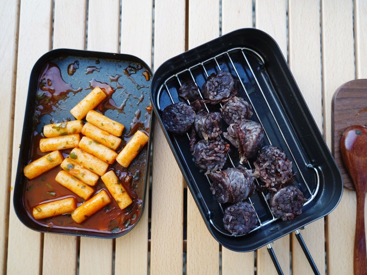 미니멀 캠핑 주방용품 세트, 사각 반합 리얼 후기(도마, 찜망) : 네이버 블로그