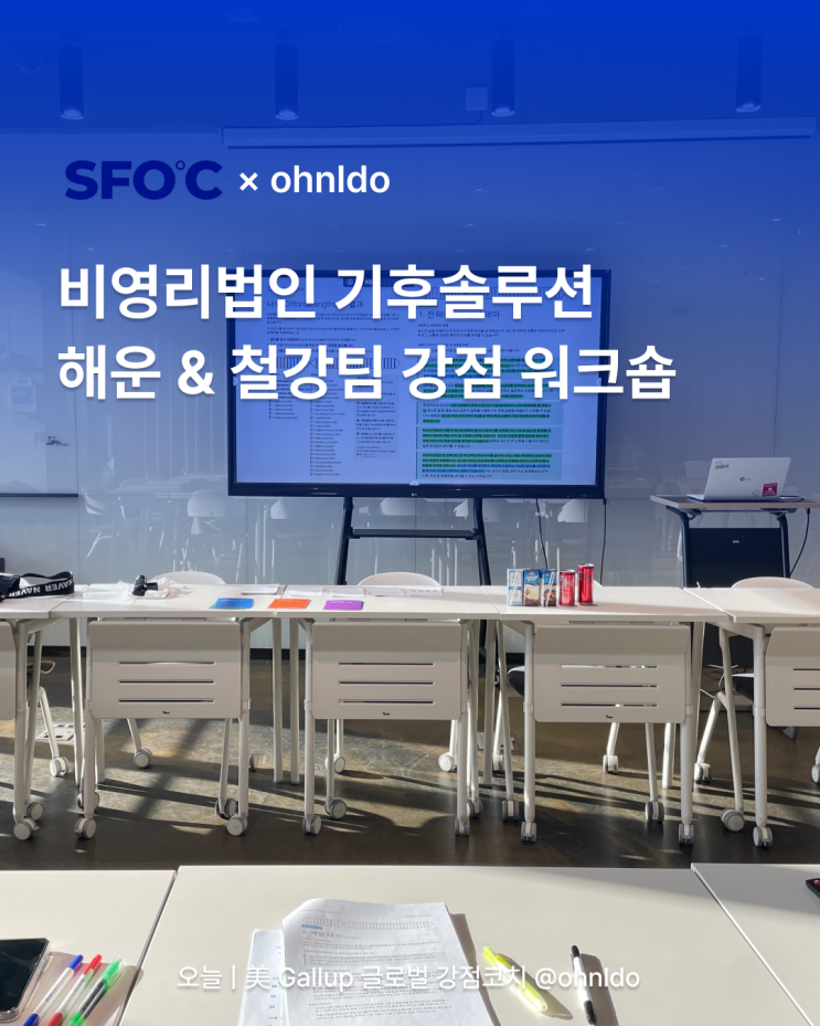 글로벌 비영리단체 기후솔루션 SFOC 해운팀 & 철강팀 팀빌딩 워크숍 후기 : 네이버 블로그