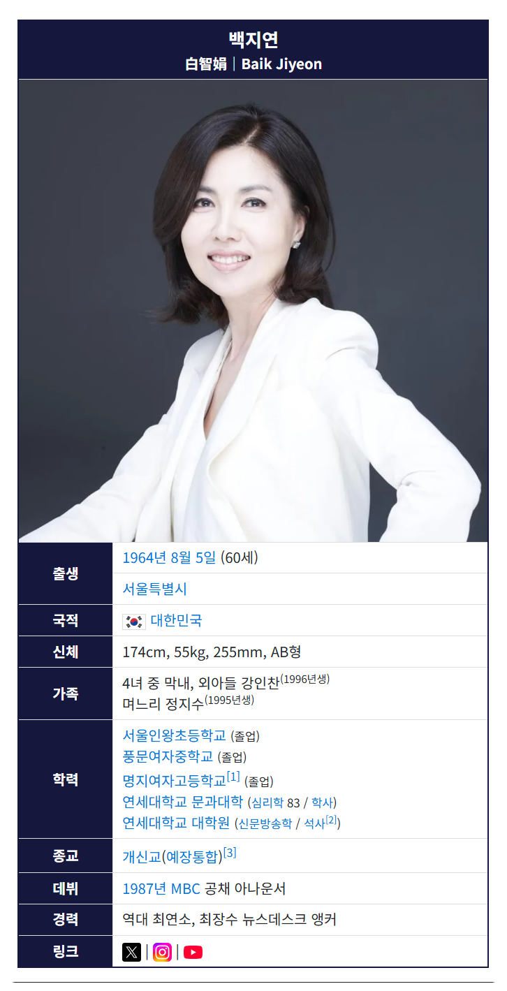 백지연 아나운서 나무위키 건강 루틴과 수면 습관 - 옆으로 자거나 엎드려 자는 것  피해야