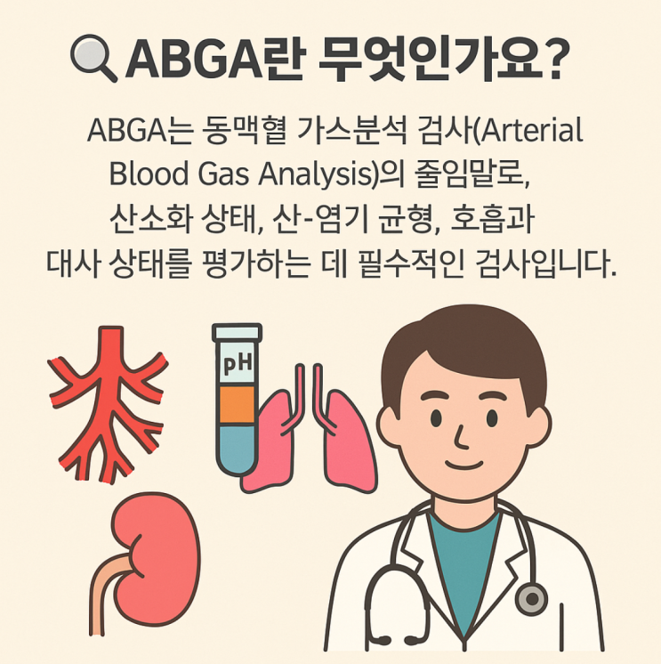 ABGA(동맥혈가스분석검사)란? 해석, 정상수치, 검사 방법, 목적 : 네이버 블로그