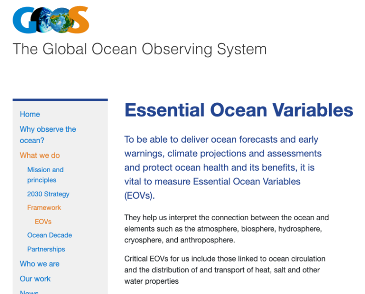 글로벌해양, Essential Ocean Variables 해양 변화 이해와 정책 수립에 필수적인 최소한의 변수 집합 : 네이버 블로그