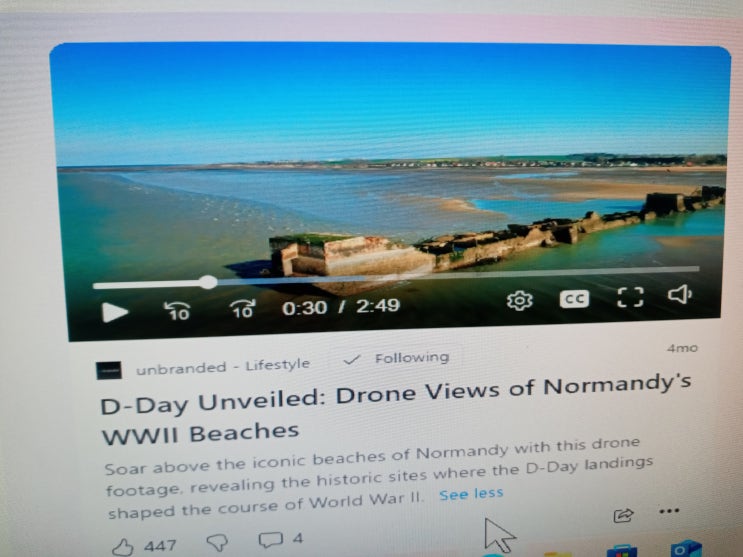 D-Day Unveiled: Drone Views of Normandy's WWII Beaches : 네이버 블로그