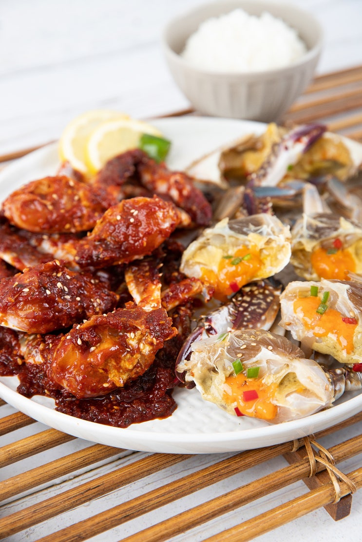 알배기간장게장/양념게장/깐새우장 공구! 알이 꽉꽉찬 알배기간장게장도 맛있고, 매콤칼칼 양념게장도 넘넘 맛있고, 감칠맛도는 깐 ...