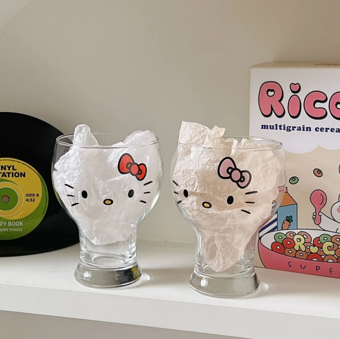 귀여운 헬로키티 맥주잔 술잔 아이스 유리잔 추천/ 신상 유리컵! 홈카페 맥주컵 하이볼 쥬스컵 집들이선물 : 네이버 블로그
