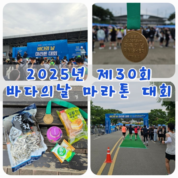 한강수변 녹색코스, 제30회 바다의날 마라톤 대회 하프 참가 후기