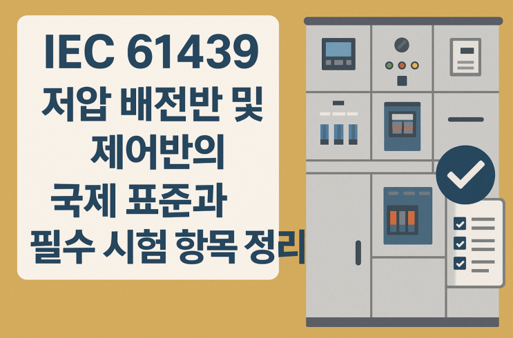 IEC 61439: 저압 배전반 및 제어반의 국제 표준과 필수 시험 항목 정리 : 네이버 블로그