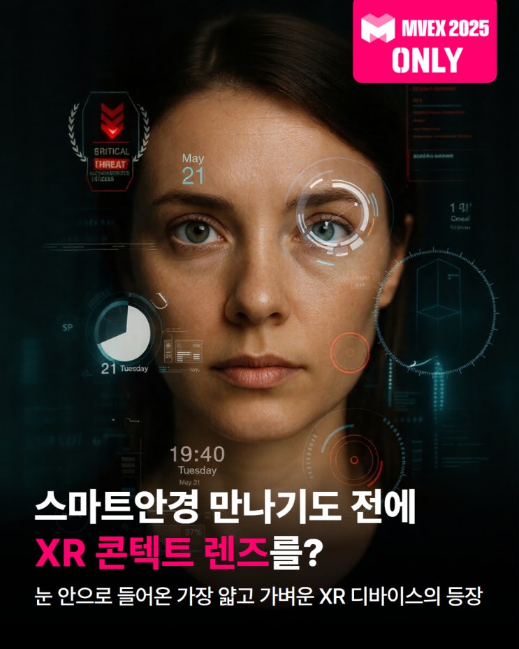 [MVEX 2025] 스마트 안경 만나기도 전에 XR 콘텍트 렌즈를? : 네이버 블로그