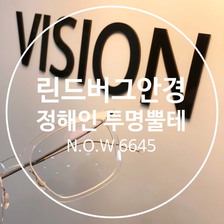 마산 린드버그 안경 린드버그 나우 6645 투명뿔테(정해인 안경) : 네이버 블로그