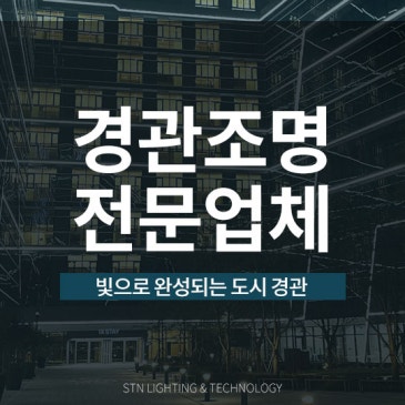 빛으로 완성되는 도시 경관, 경관조명 업체 에스티엔