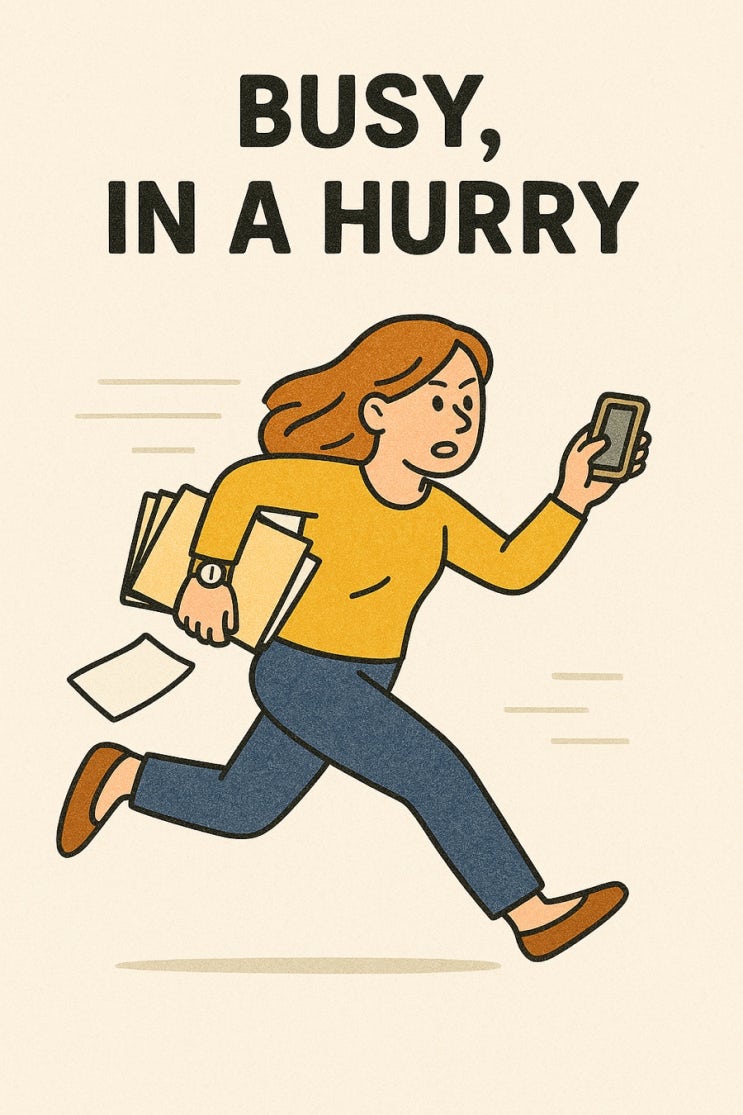 busy VS. in a hurry (뉘앙스비교, 예문) : 네이버 블로그