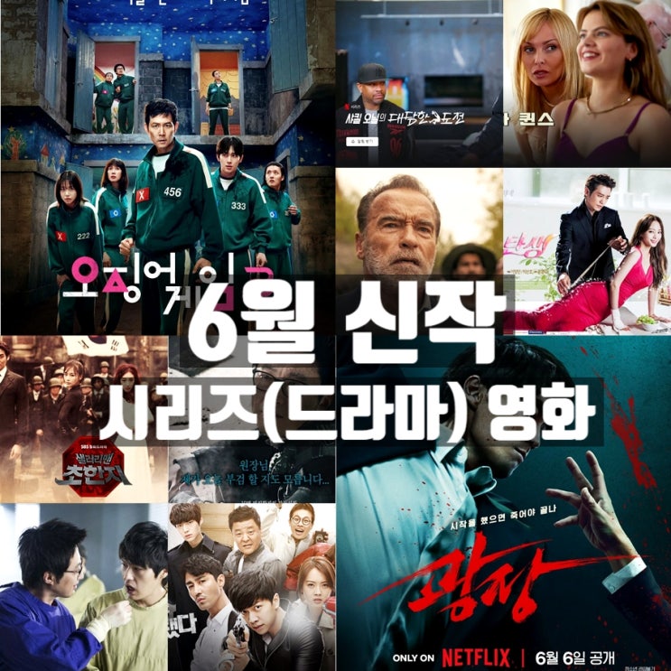 넷플릭스 6월 신작 시리즈 영화 예정작 오징어 게임3 등 라인업 : 네이버 블로그