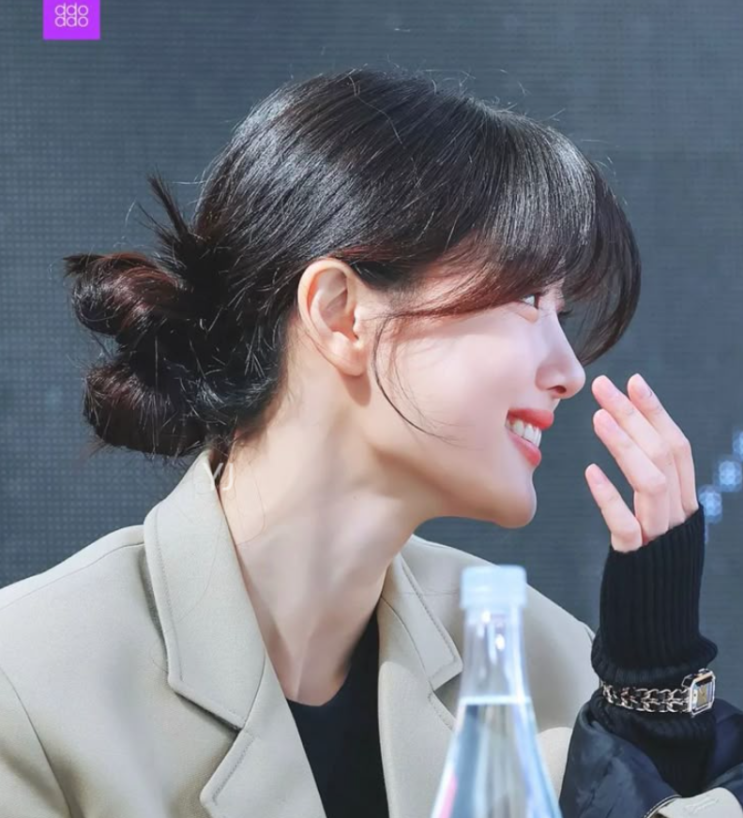 긴머리 똥머리 묶는 방법, 로우번 방법 꿀팁 + 움짤있음