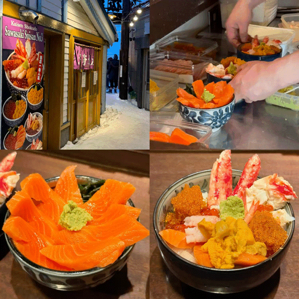 일본 훗카이도 오타루 맛집 추천 ‘사와사키 수산 3호점‘ 현지 카....