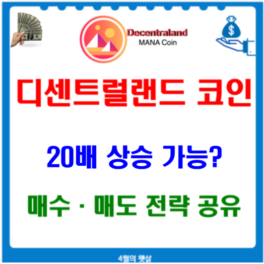 디센트럴랜드 코인(MANA), 현재 시세 및 가격 전망까지~ 매수 시기 및 목표 매도가는? : 네이버 블로그