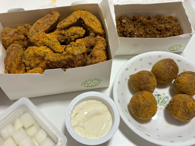 BHC치킨 메뉴 추천 조합 뿌링클콤보 뿌링치즈볼 맛초킹라이스 : 네이버 블로그