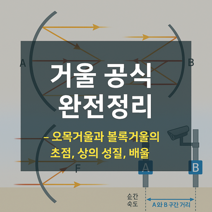 거울 공식 완전정리 – 오목거울과 볼록거울의 초점, 상의 성질, 배율 : 네이버 블로그