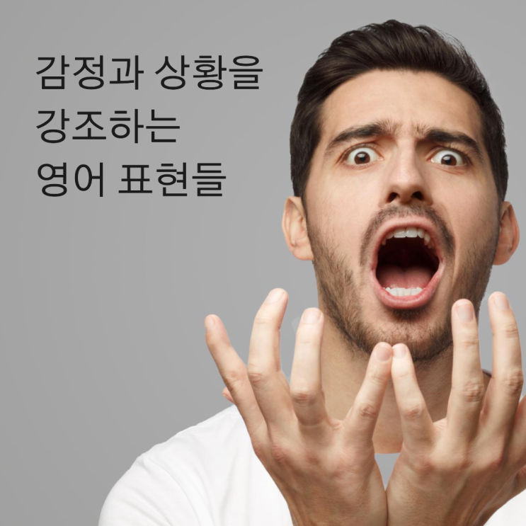 Really 처럼 감정과 상황을 강조할 때 쓰는 영어 표현들 20선 : 네이버 블로그
