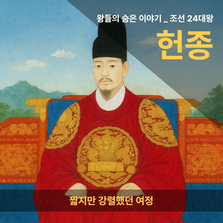 조선 제24대 왕, 헌종(憲宗)의 짧지만 강렬했던 여정 : 네이버 블로그