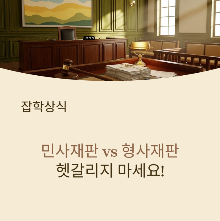 민사재판 vs 형사재판, 뭐가 다를까? 한눈에 비교하는 핵심 차이점! : 네이버 블로그